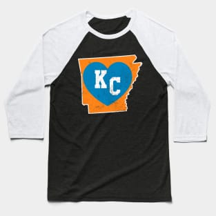 KC Kansas City Original & Classic Kansas City KC Map Baseball T-Shirt